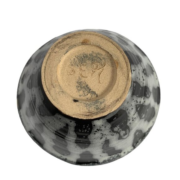 Amateur Pottery Small Bowl Stripe Glazed - Picture 5 of 11